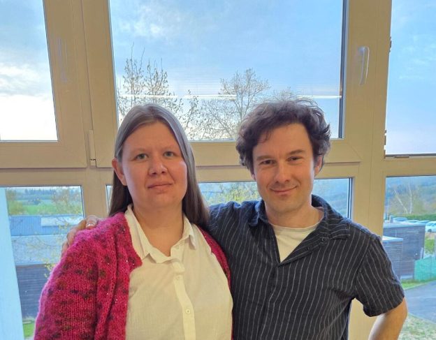 Marina Meffert und Dr. Ilja von Hoeßle vor der ersten Sitzung der neuen Gemeindevertretung